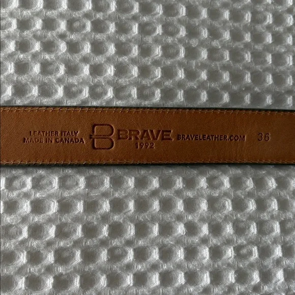 Brave Leather Otir Double Circle Buckle Belt - Picture 8 of 13